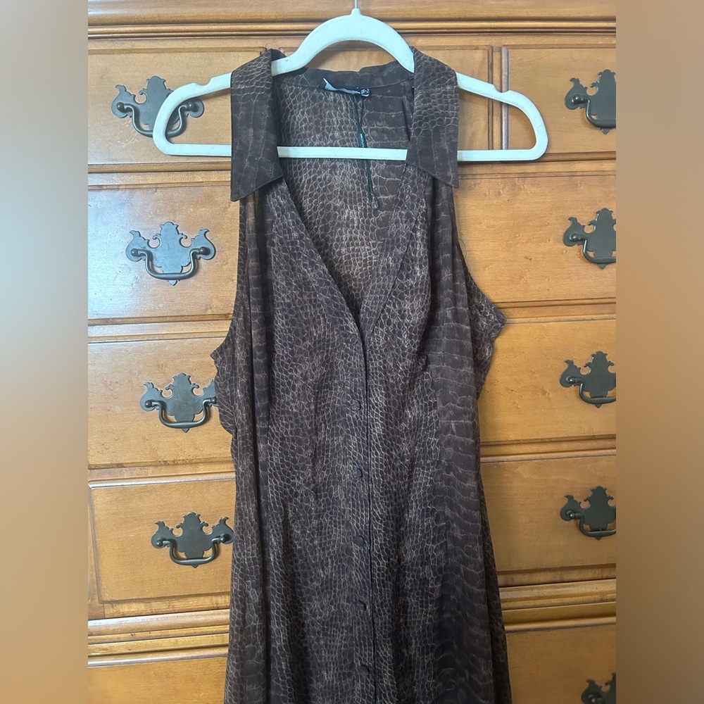 Croc Skin Maxi Dress